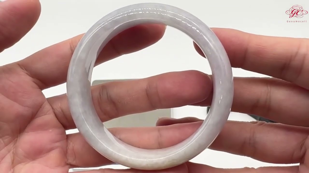 【肌容雪】天然緬甸A貨冰紫灑金翡翠平安鐲 編號364(鐲圍54.5mm#17號)附錦盒附鑑定證書