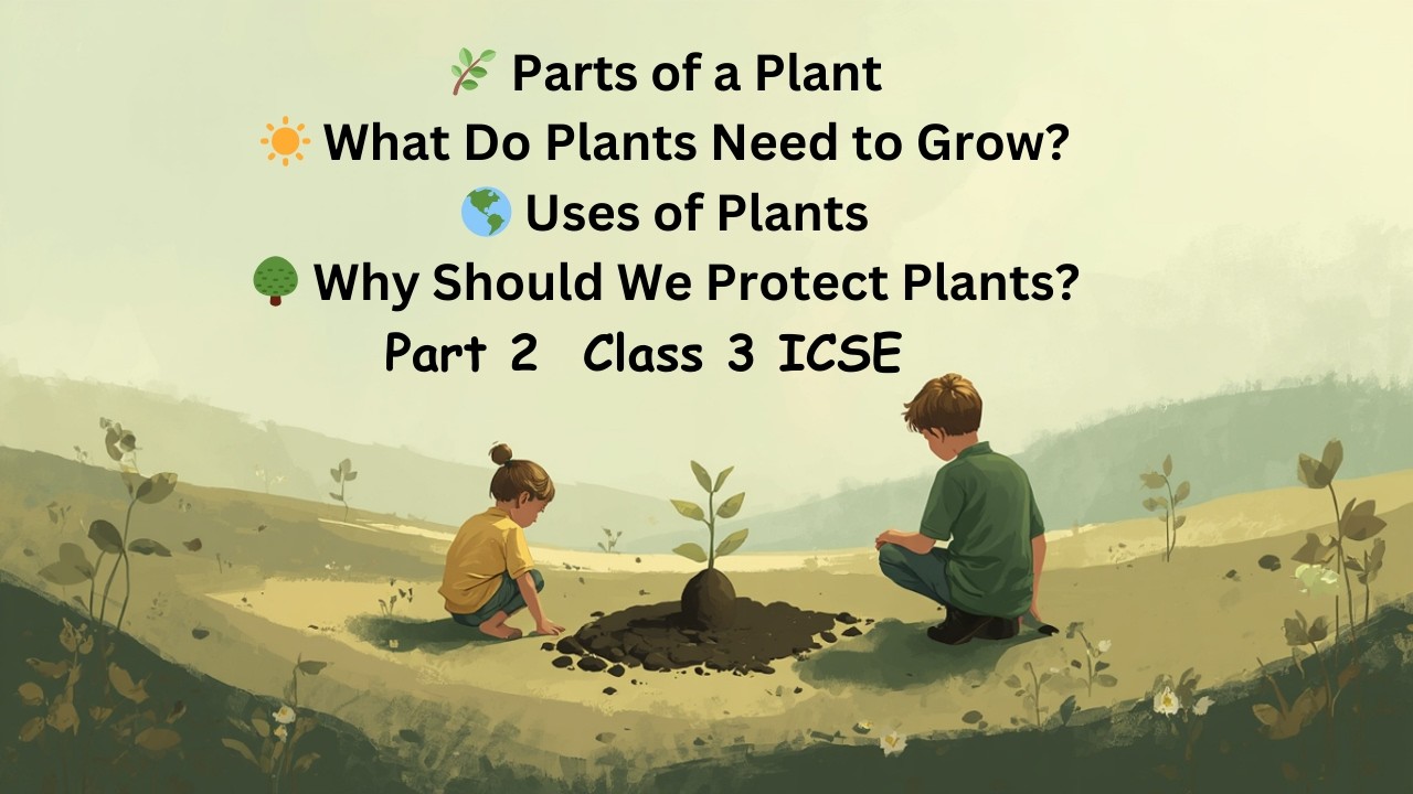Parts of Plants | What Plants Need to Grow | Uses & Protection of Plants | ICSE EVS