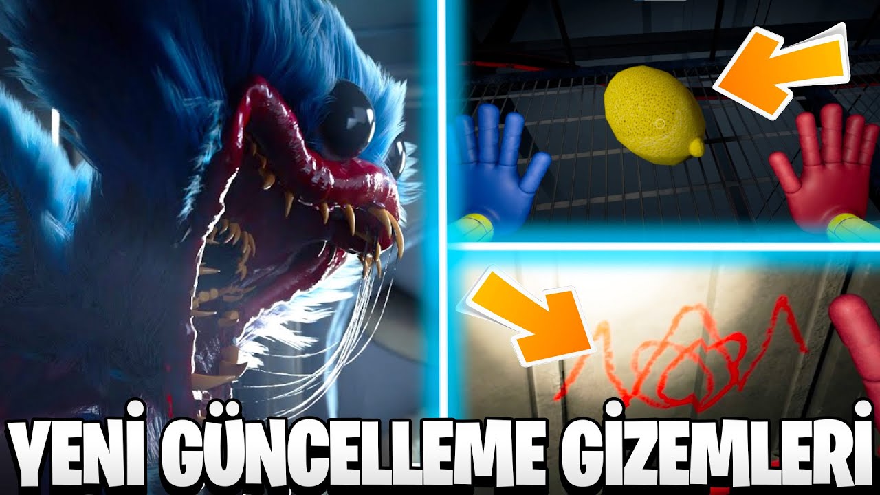 YENİ GÜNCELLEME İLE OYUNA EKLENEN LİMON ve TÜM Poppy Playtime Chapter 1 3 Gizemleri