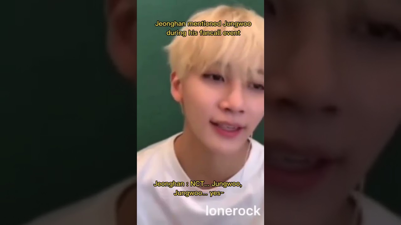 Idols and Artists talking about/mentioning NCT Jungwoo [Part 1]