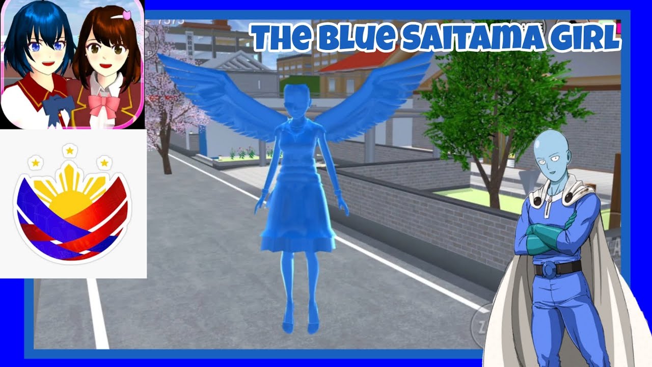 The Blue Saitama Girl! 💙 - Sakura School Simulator S2 (Premiere)