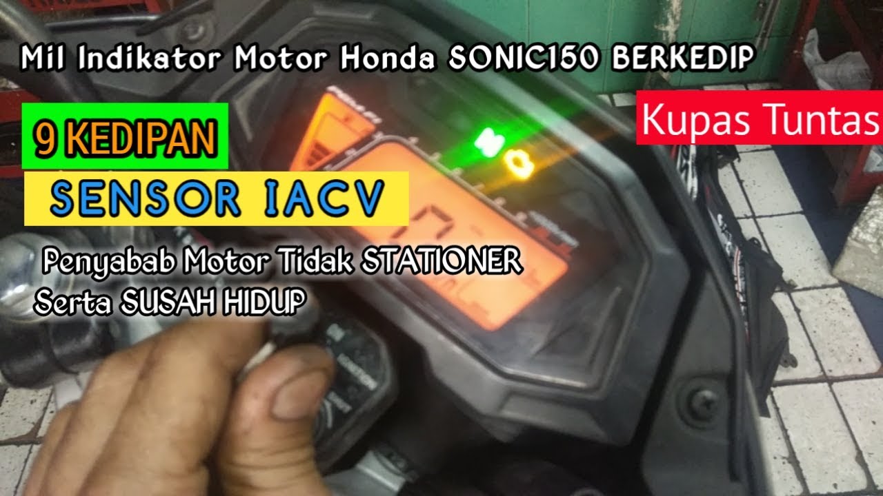Penyebab motor Honda Sonic Brebet serta Tidak Stationer by:Erick channel