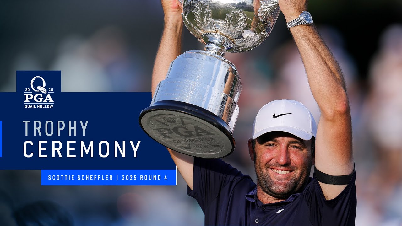 Scottie Scheffler's Trophy Presentation | 2025 PGA Championship