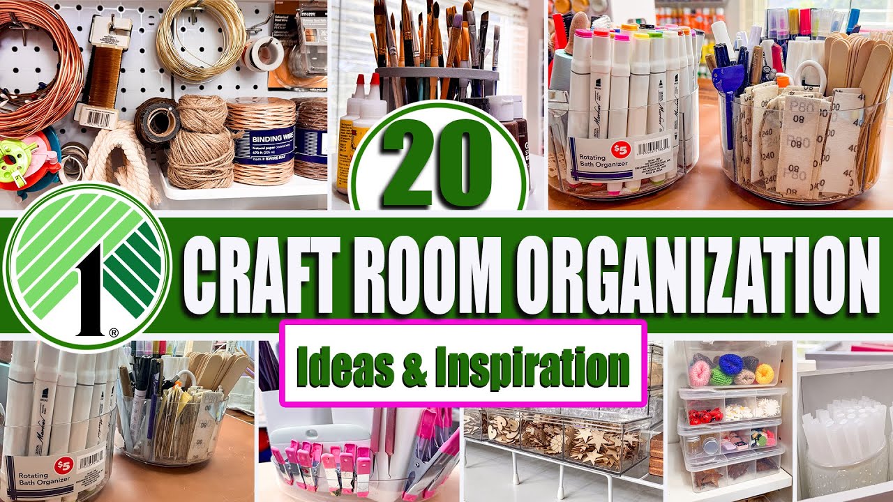 How To Organize Your Craft Room With Dollar Store Finds!