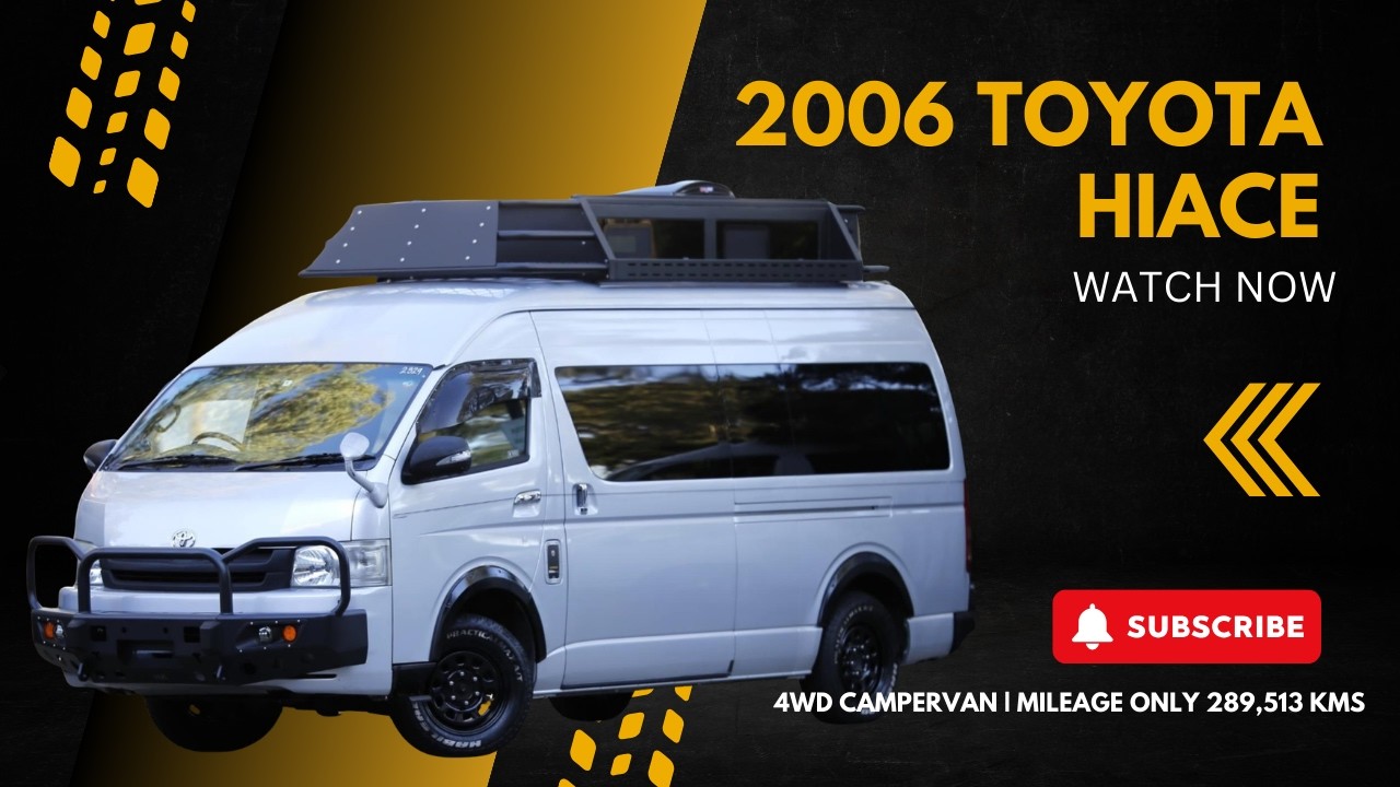 2006 Toyota Hiace Campervan 4WD 2.7L TRH229