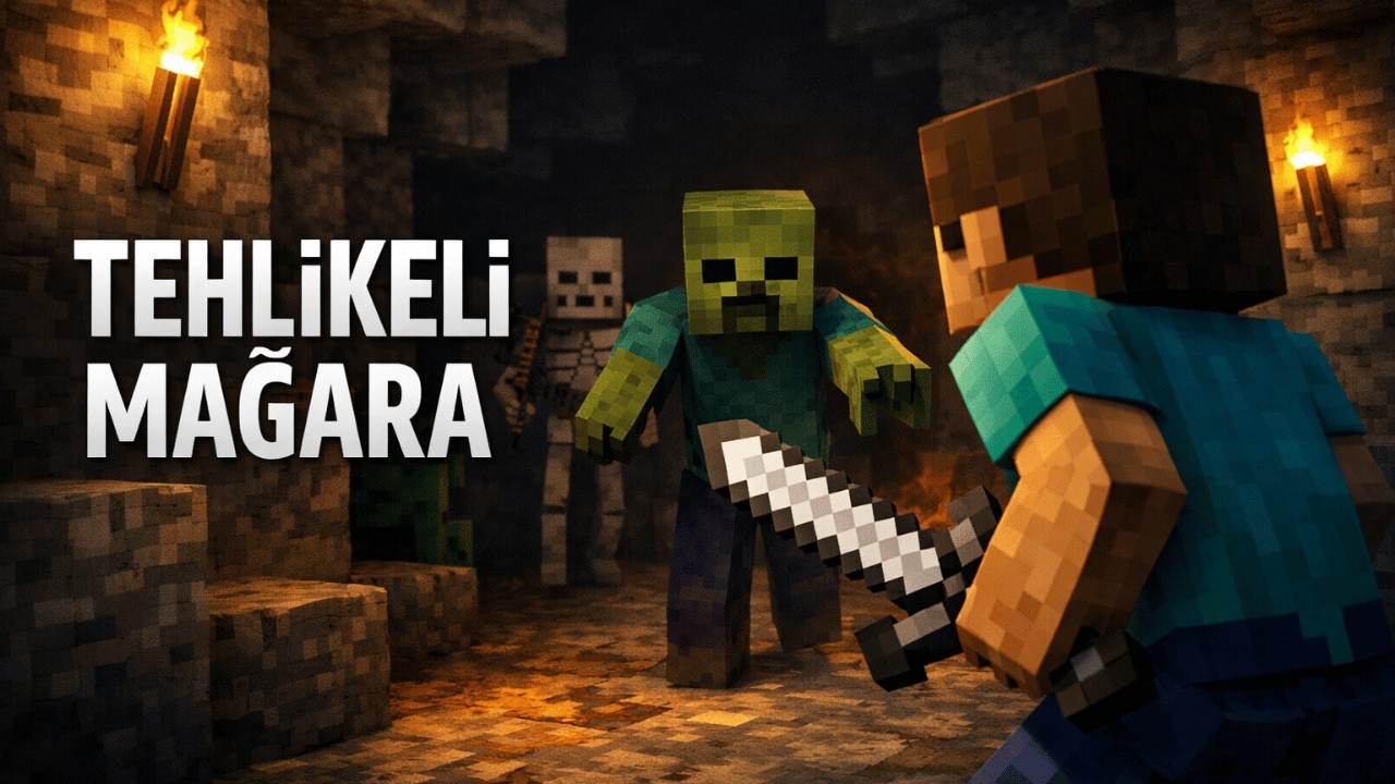 MAĞARADA TUZAĞA DÜŞTÜM! | Minecraft Hardcore Survival