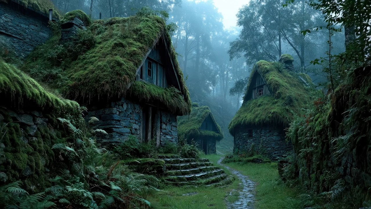 🌿 Deep Relaxing Celtic Music for Good Friday | Forgotten Medieval Village in Mist
