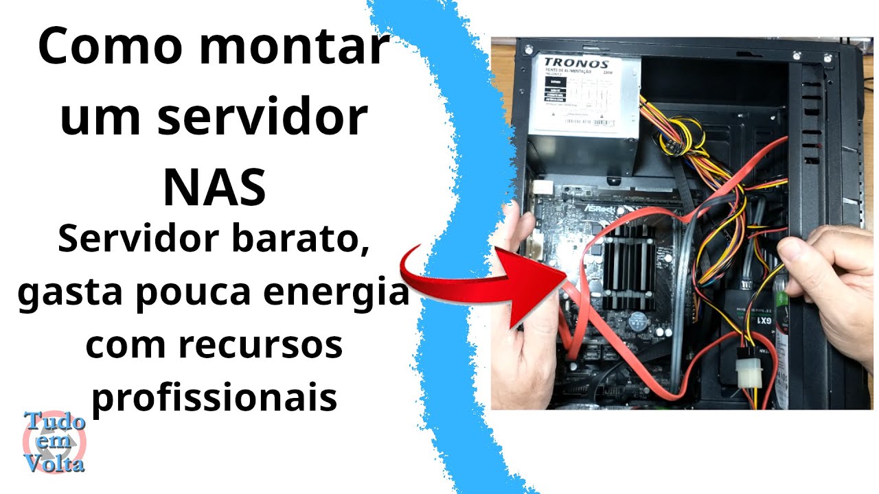 Servidor de backup NAS caseiro, como montar um storage com TRUENAS barato e econômico de energia