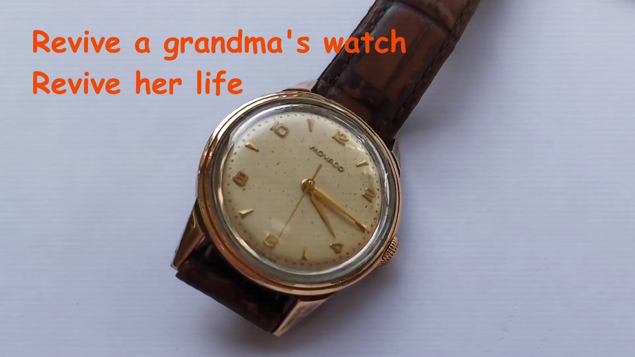 维修一个老奶奶的摩凡陀表 Fix a grandma's old Movado watch