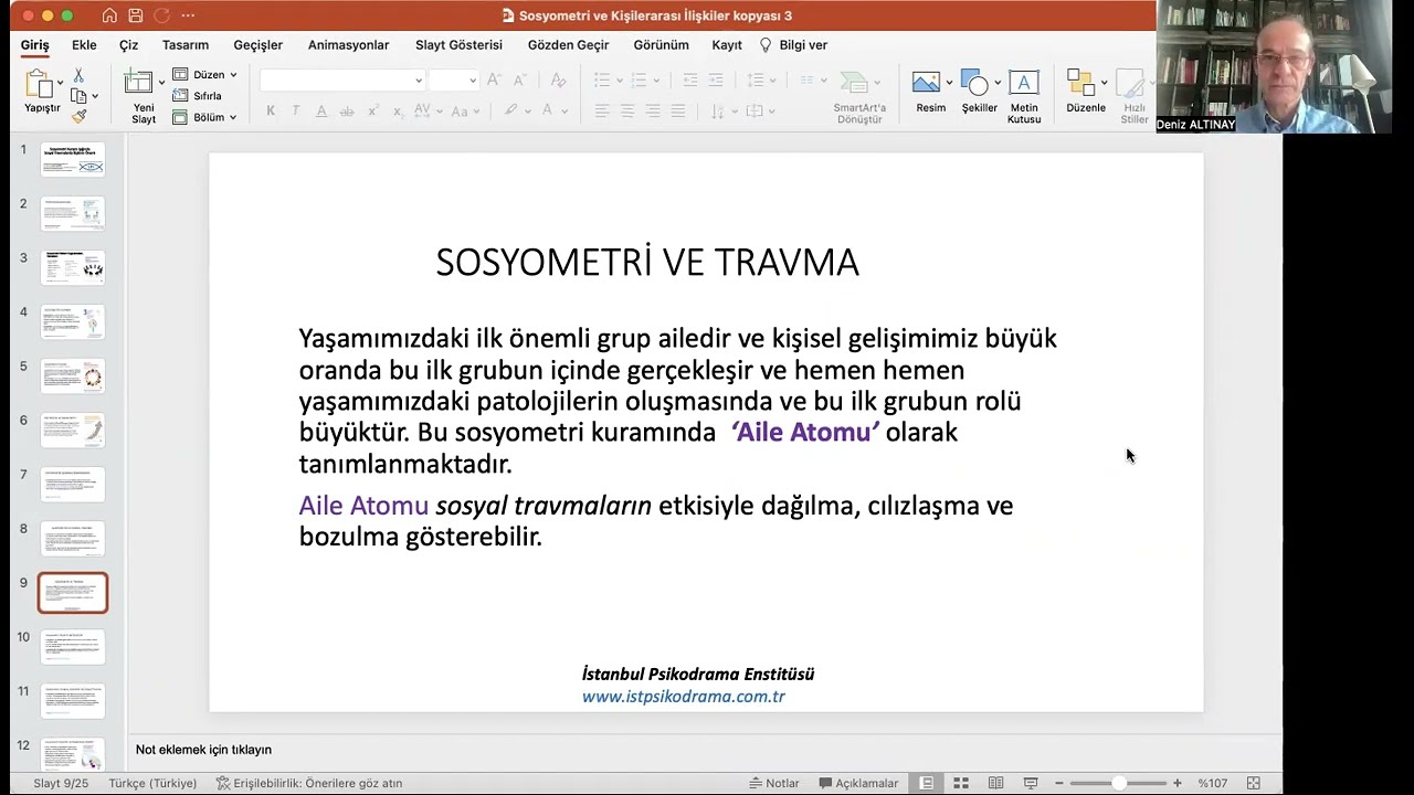 Sosyometri Kuramına Göre Deprem Travmasında İlişkilerin Önemi