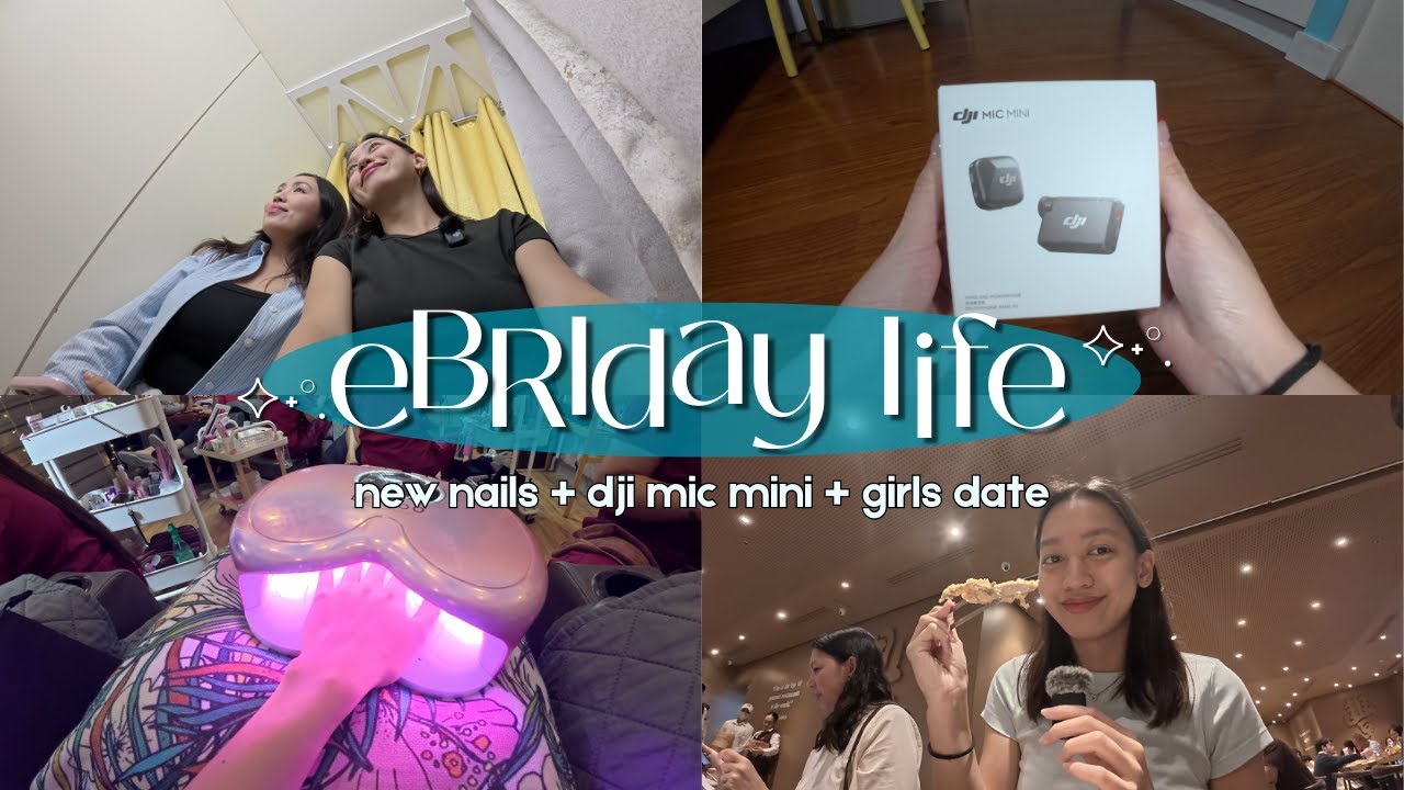 days in my life 🌼 new dji mic mini, holiday nails, eating in din tai fung 🍽️