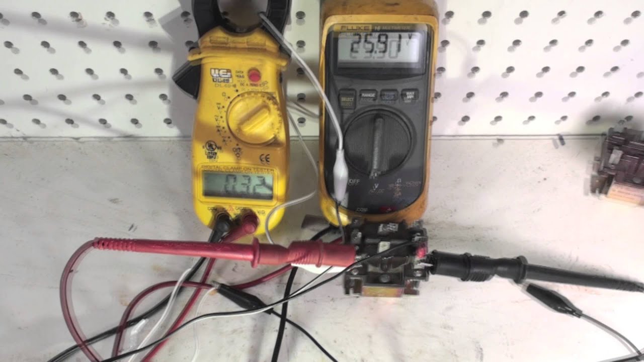 Compare the AC coil of the relay with the DC coil