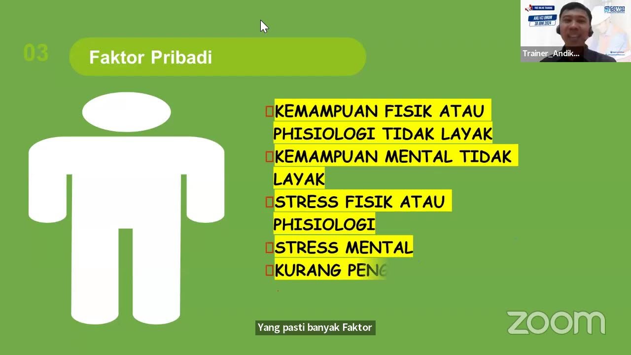 Free Online Training Ahli K3 Umum Berdasarkan SKKNI No.38 Tahun 2019