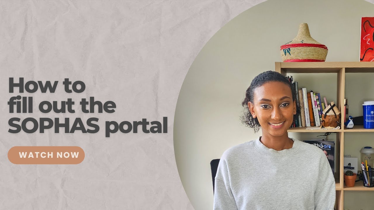 How to fill out the SOPHAS Portal