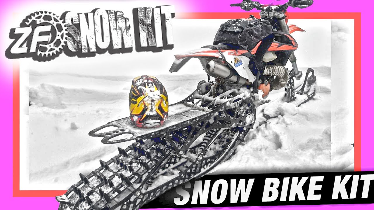 SNOWBIKE vs SNOWMOBILE | What's better? | ZF Dirtbike Snow KIT
