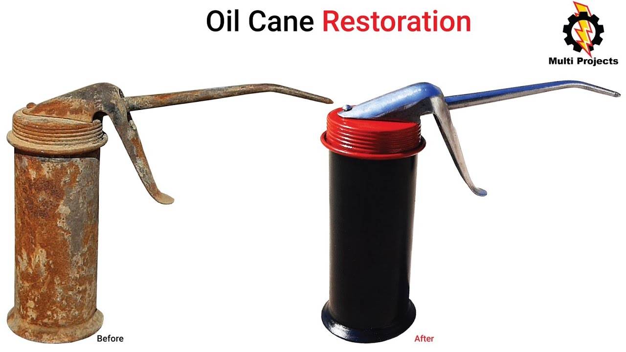 Antique Oil Cane Restoration | Rusty Oiler Restoration