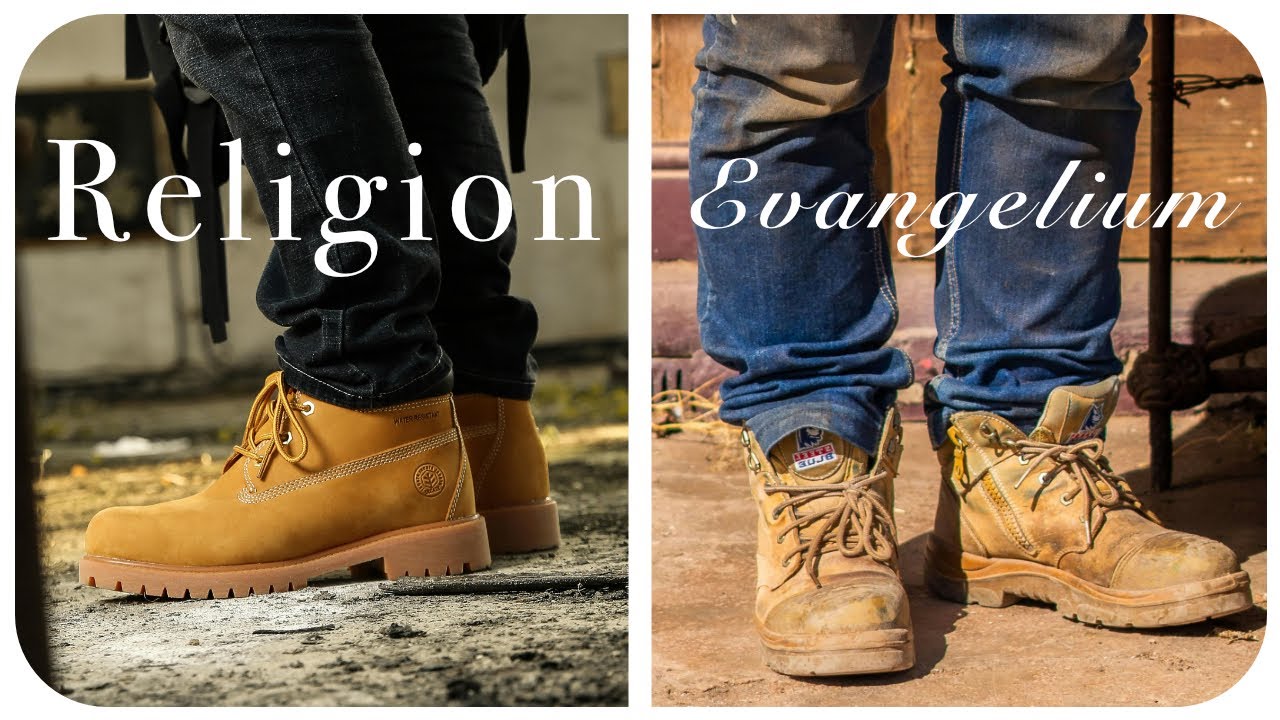 Religion und Evangelium: Zwei paar Stiefel
