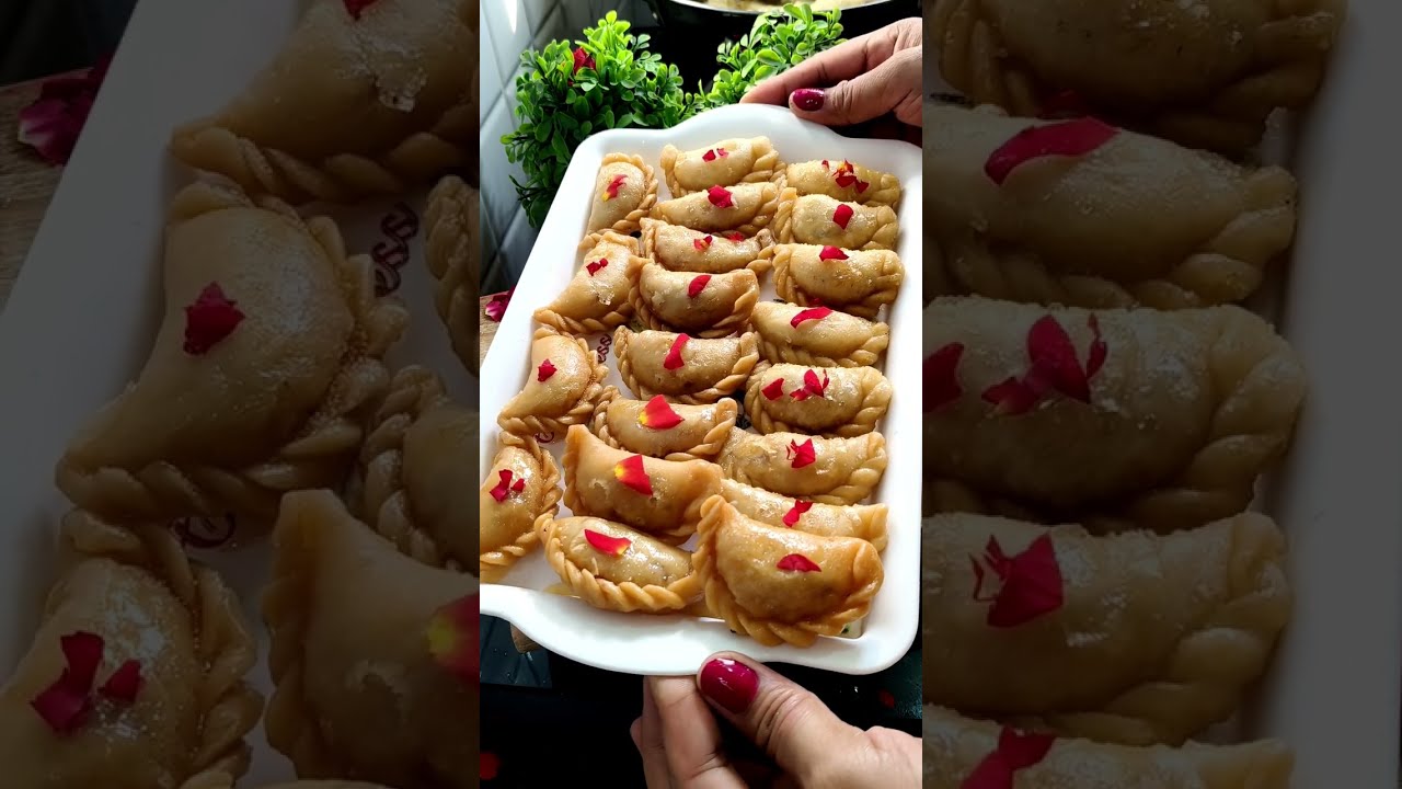 Holi इसके बिना अधूरी है । हलवाई जैसी रसीली चाशनी वाली गुजिया ।Mawa Gujiya Recipe 😋 Tips & Tricks