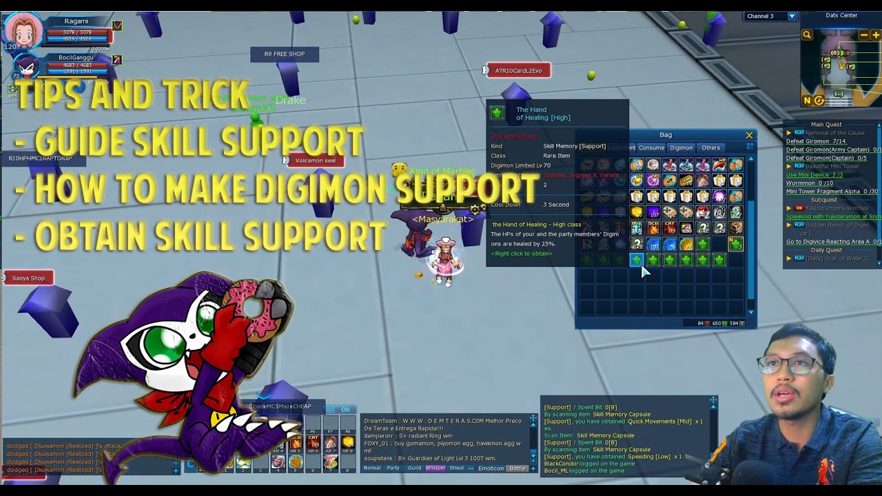 GUIDE HOW TO MAKE SUPPORT DIGIMON - Digimon Master Online