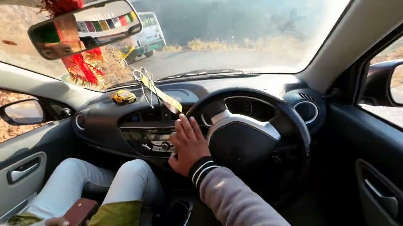 POV: Driving Suzuki Alto on rough hilly roads.