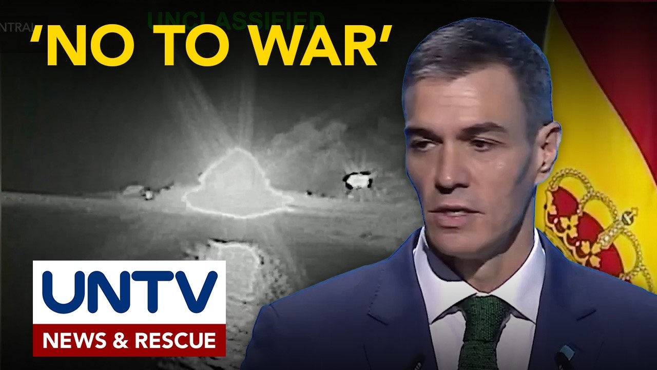 Spanish PM Sanchez, muling binatikos ang pag-atake ng US at Israel sa Iran