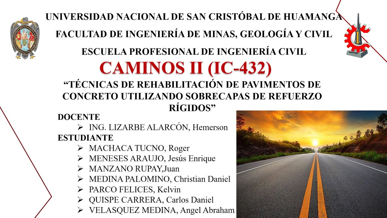 GRUPO 5-TÉCNICAS DE REHABILITACIÓN DE PAVIMENTOS DE CONCRETO UTILIZANDO SOBRECAPA DE REFUERZO RÍGIDO