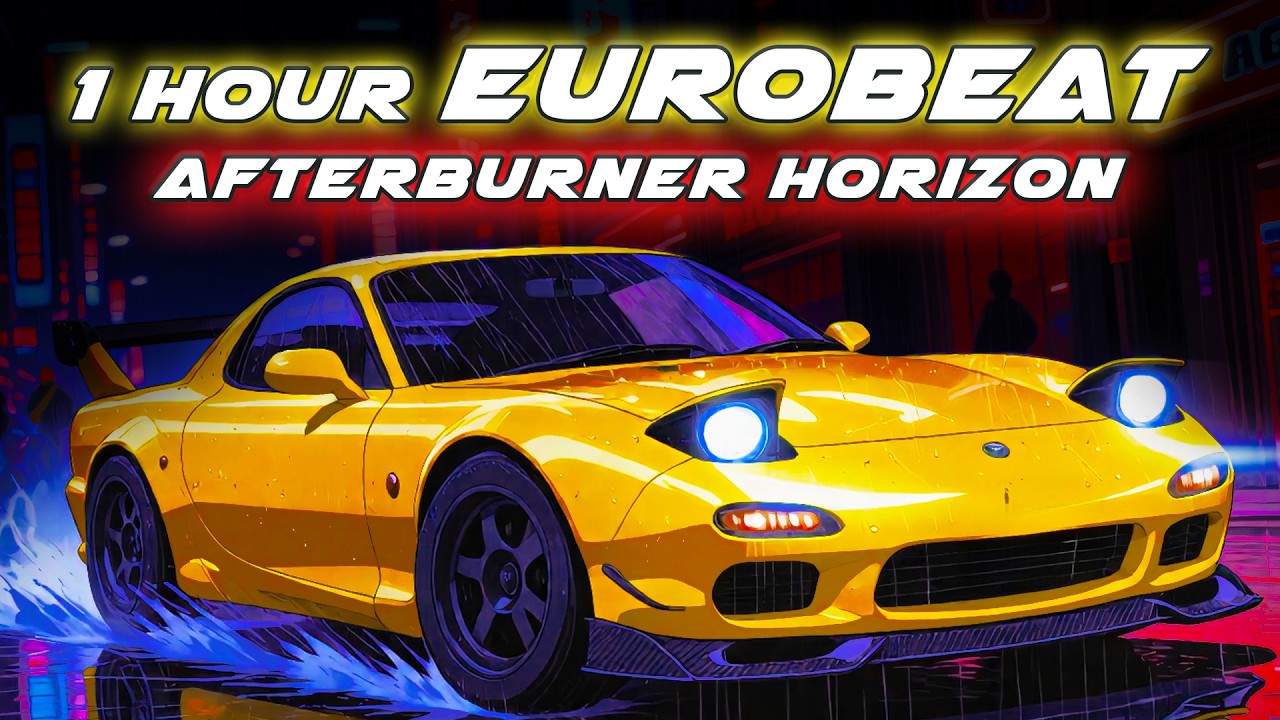 Afterburner Horizon — 1 Hour Eurobeat 🔥 Full Throttle Redline Mix