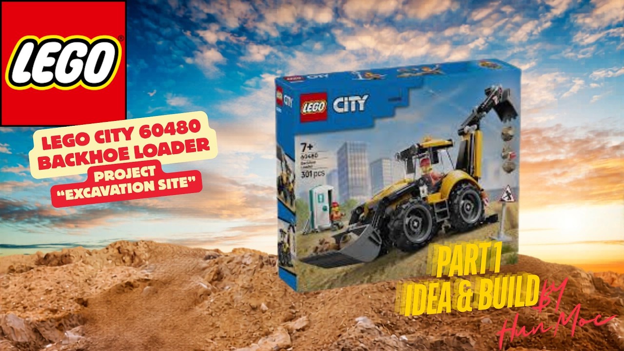 LEGO CITY 60480 Backhoe Loader & Speed Build By HunMoc