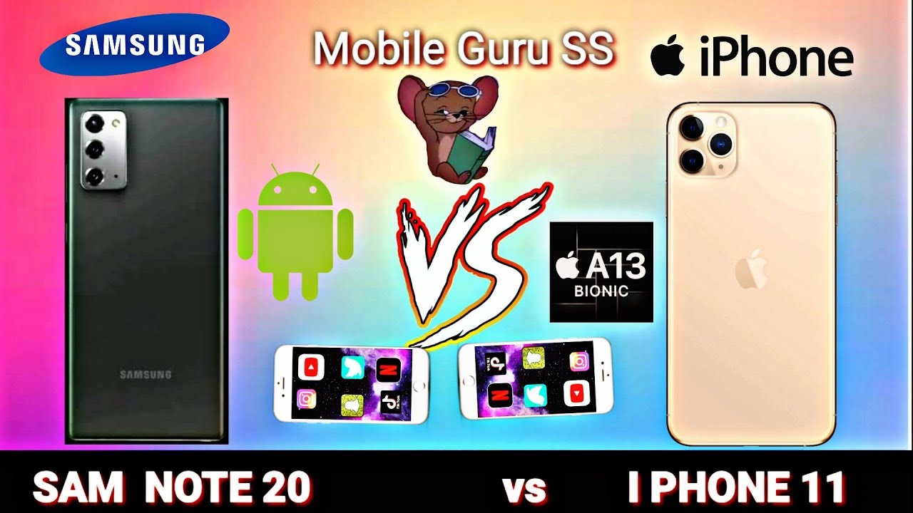Samsung Galaxy note 20 vs iphone 11 comparison | iphone 11 vs samsung Galaxy note 20 full comparison