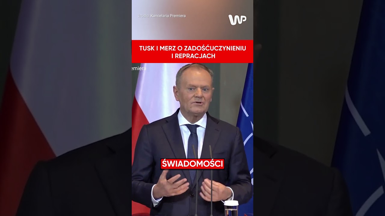 Tusk i Merz o zadośćuczynieniu i repracjach  #polityka #polska #tusk #niemcy