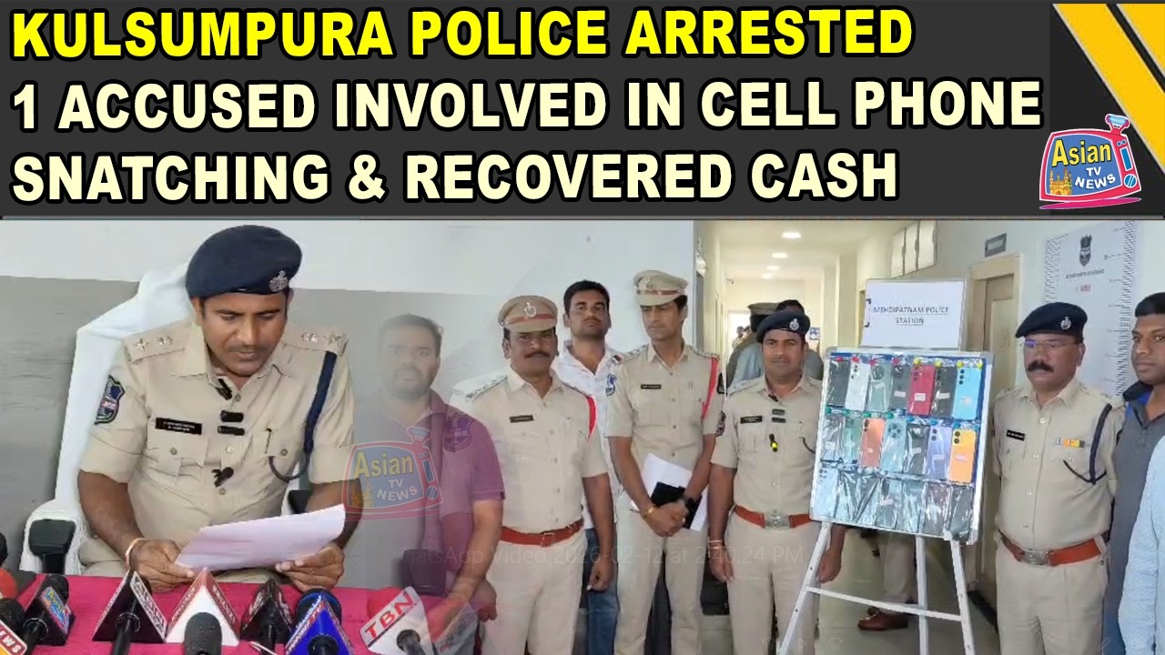 Kulsumpura Police Arrested 1 Accused Involved in Cell Phone Snatching & Recovered Cash