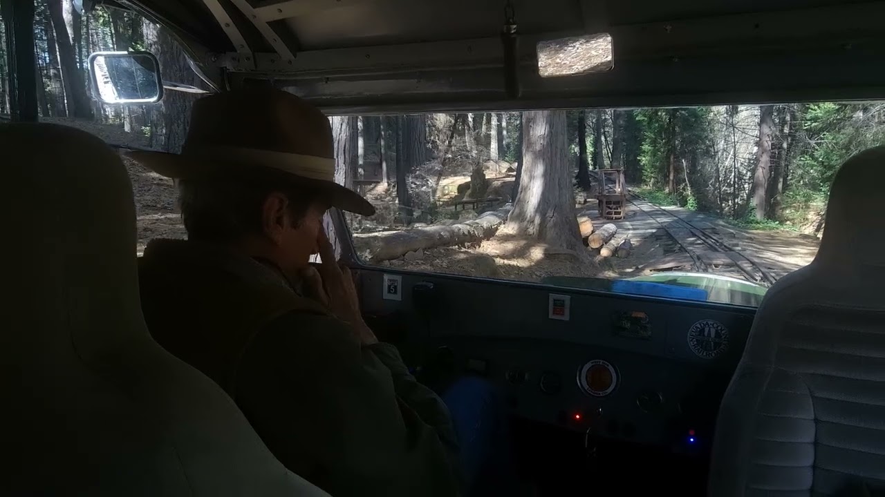 Train ride on railbus at Nevada County Railroad