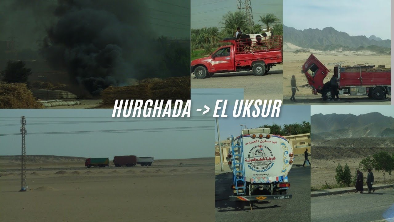 Luksora doğru; doğu çölü, kina bölgesi ve luksor