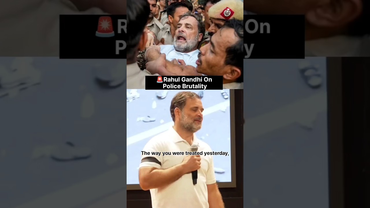 🚨Rahul Gandhi Reacts After Police Detention🚨 #rahulgandhi