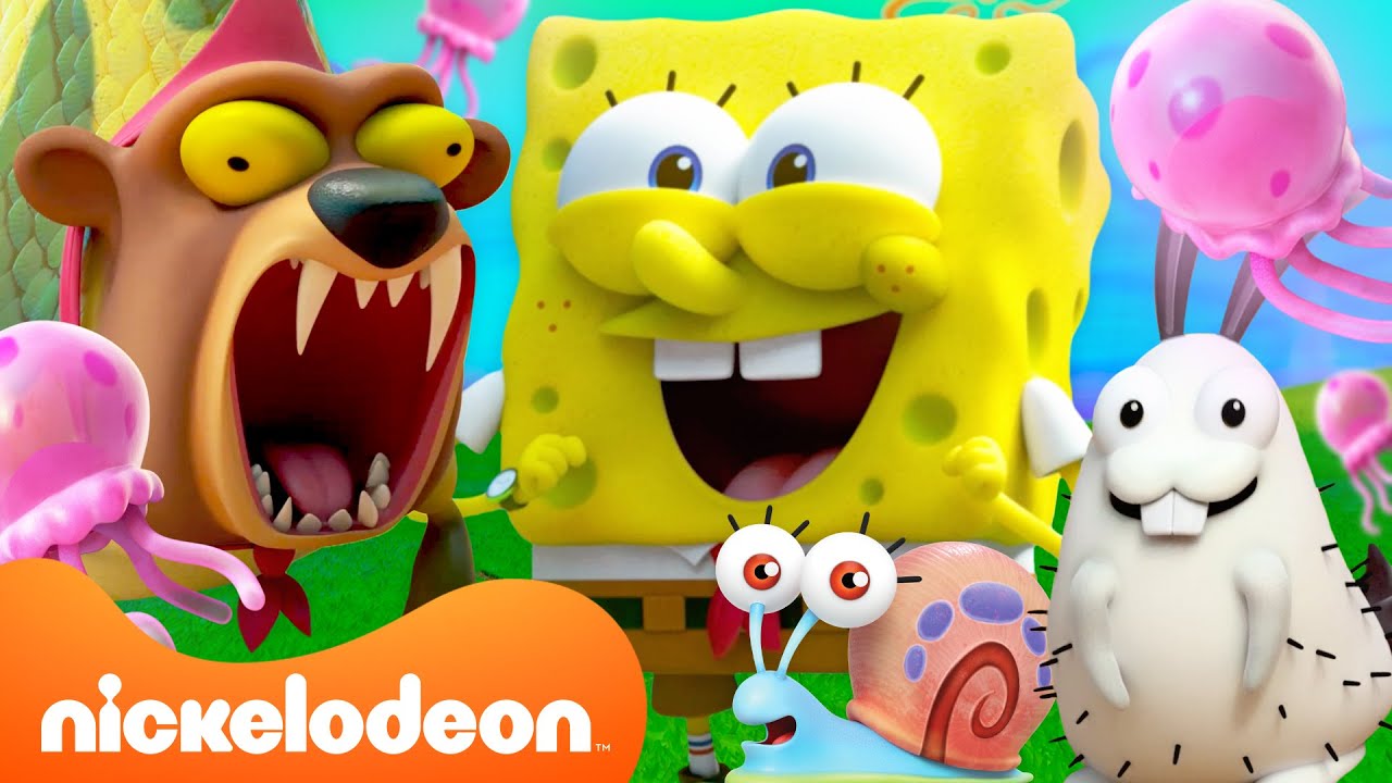 Камп Корал | 60 МИНУТ самых милых созданий СпанчБоба в Kamp Koral! 🪼 | Nickelodeon Cyrillic