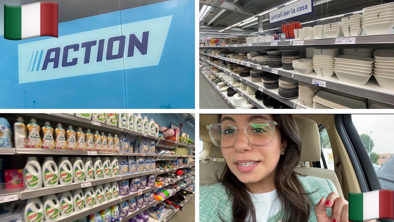 TOUR NA ACTION 🛒 MUITO BARATO | Vida na Itália 🇮🇹#compras #vidanaitália