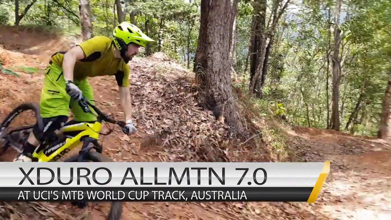 Haibike XDURO AllMtn 7.0 Electric Bike Rides the UCI MTB World Cup Track in Cairns