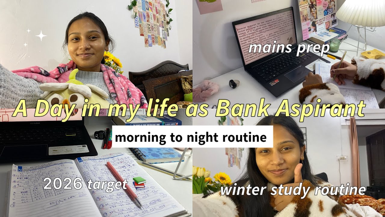 Banking exam preparation 🤧📚💗~9+hours Study routine ⭐️❤️