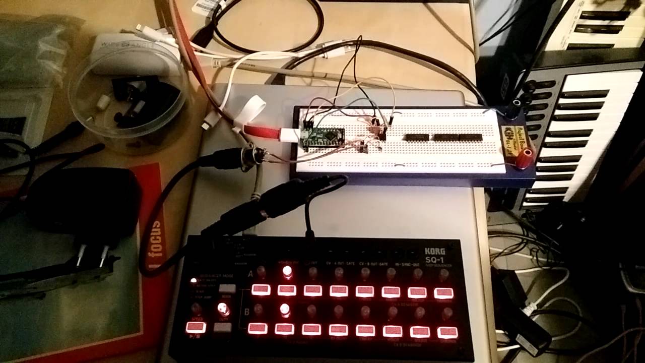 Building MIDI to CV/gate/clock-interface using a Teensy LC