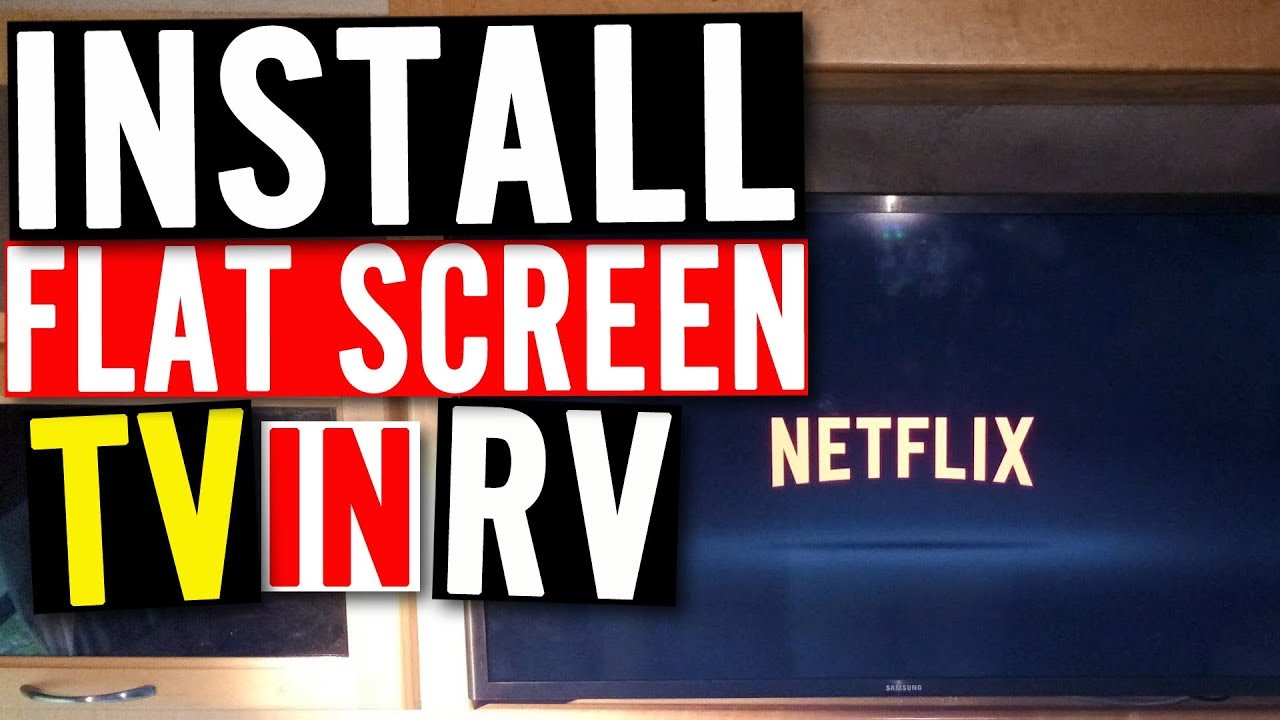 RV LCD TV Installation - how to Install Flat Screen TV in Motorhome