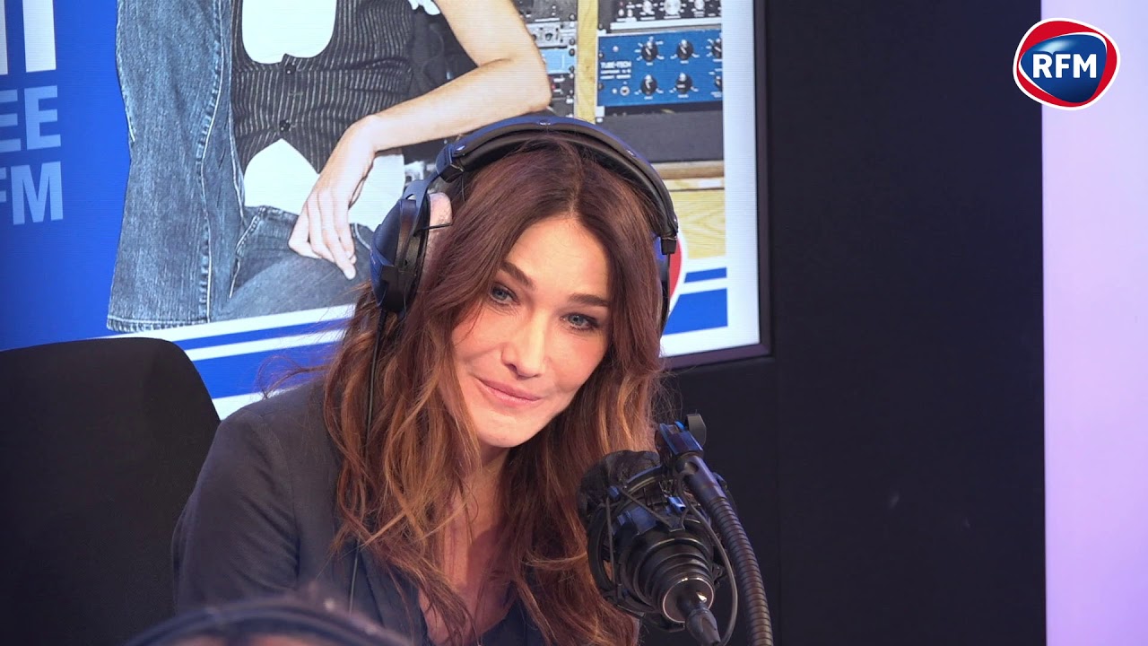 Carla Bruni en interview dans le 16/20 RFM avec Marie-Pierre Schembri