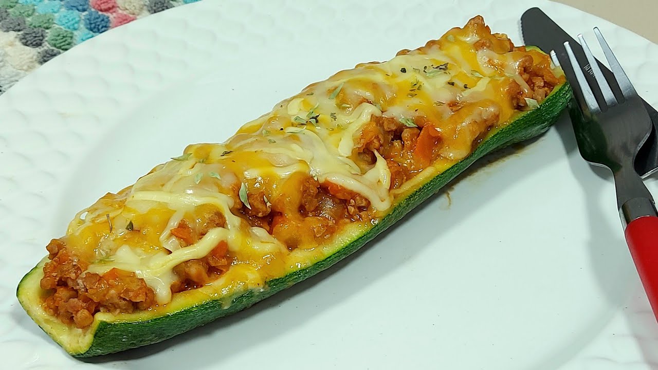 🥒 CALABACÍN RELLENO ESPECIAL DE CARNE🌶👌EN SARTÉN ❌️ SIN HORNO // BEATRIZ COCINA