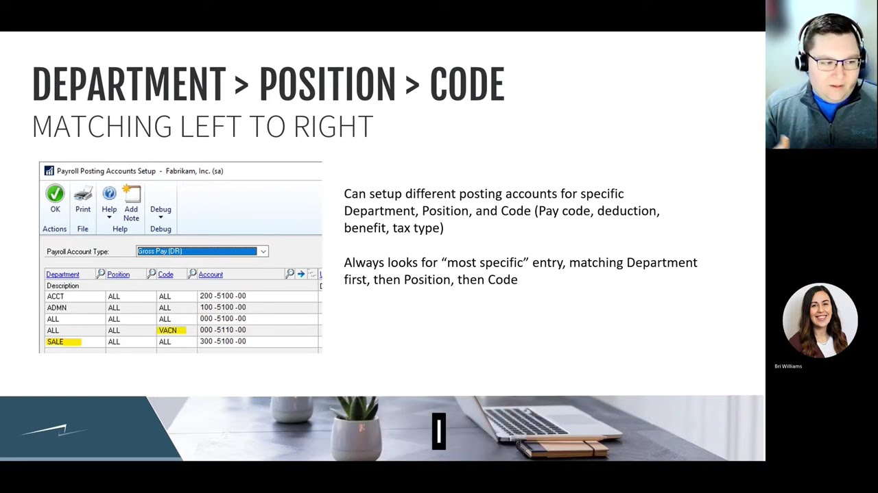 Understanding Payroll Posting Accounts in Dynamics GP (US Payroll)