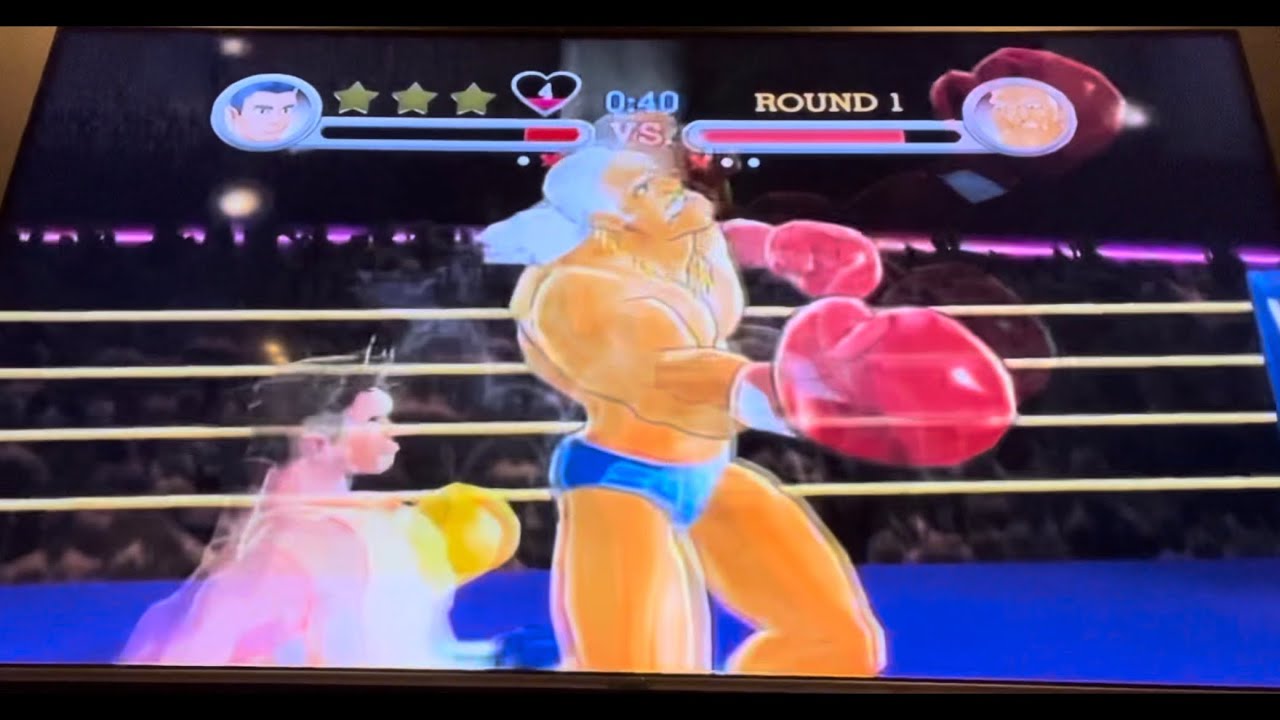 Punch out Wii Title defense Opponent #12 Super Macho man Rematch 