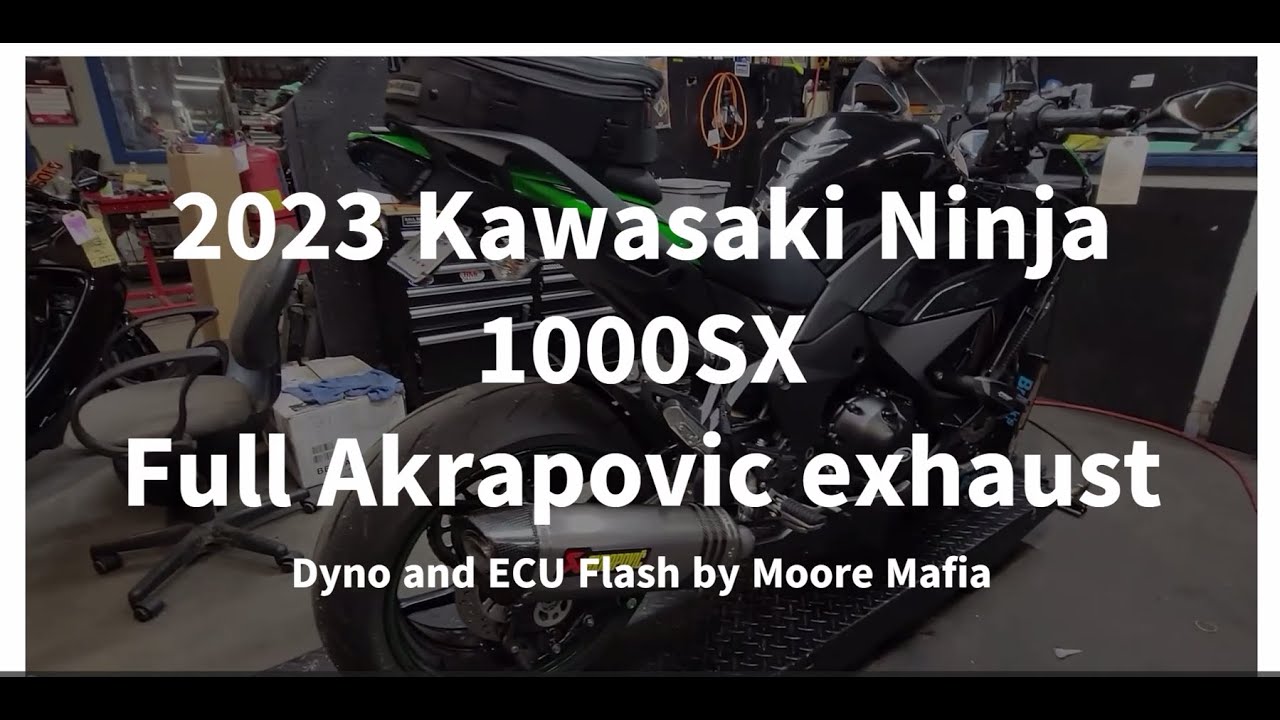2023 Kawasaki Ninja 1000SX Dyno with Full Akrapovic Exhaust