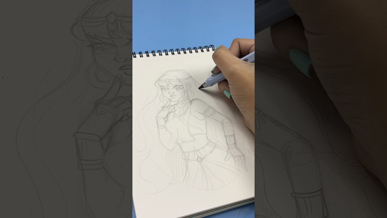 &bull;DESENHEI PARA A TREND DA CLE&Oacute;PATRA! #cleopatra #desenho