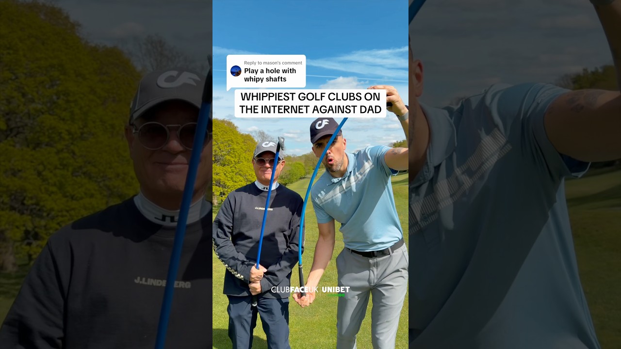 PLAY WITH WHIPPY TRAINING CLUBS?! Father VS Son Hard Par 4