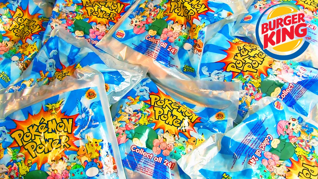 Ouverture de 15 boosters Pokémon Burger King ! Des JOUETS MEGA HIGH-TECH de 2000 !