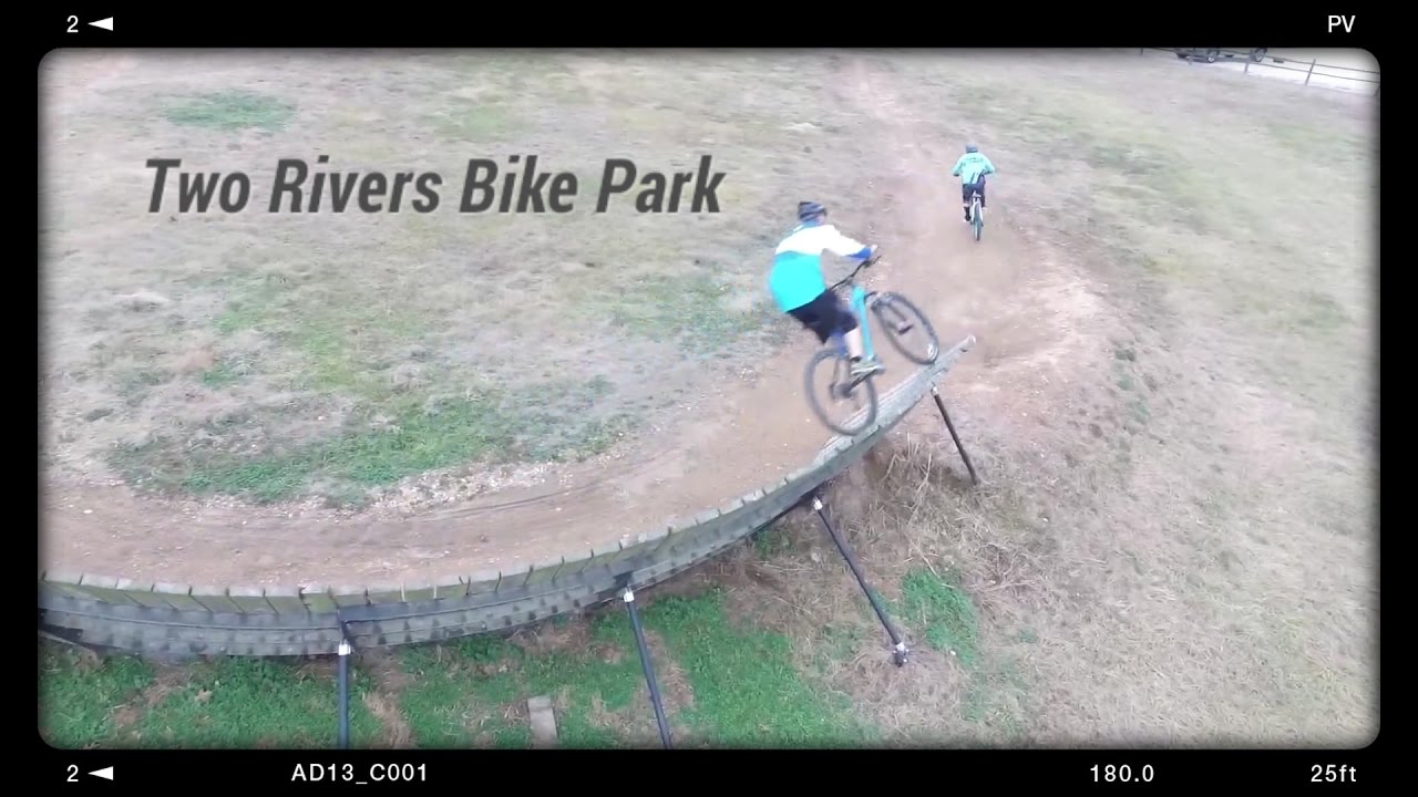 Drone Video Two Rivers Mountain Bike Park: Slopestyle and Wall Rides