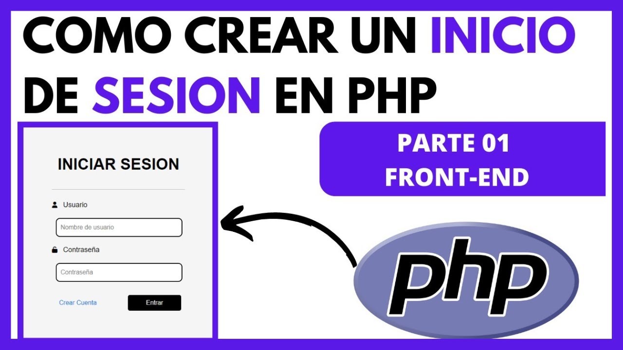 COMO CREAR UN INICIO DE SESION EN PHP, MYSQL Y CSS || FRONTEND || PARTE - 01